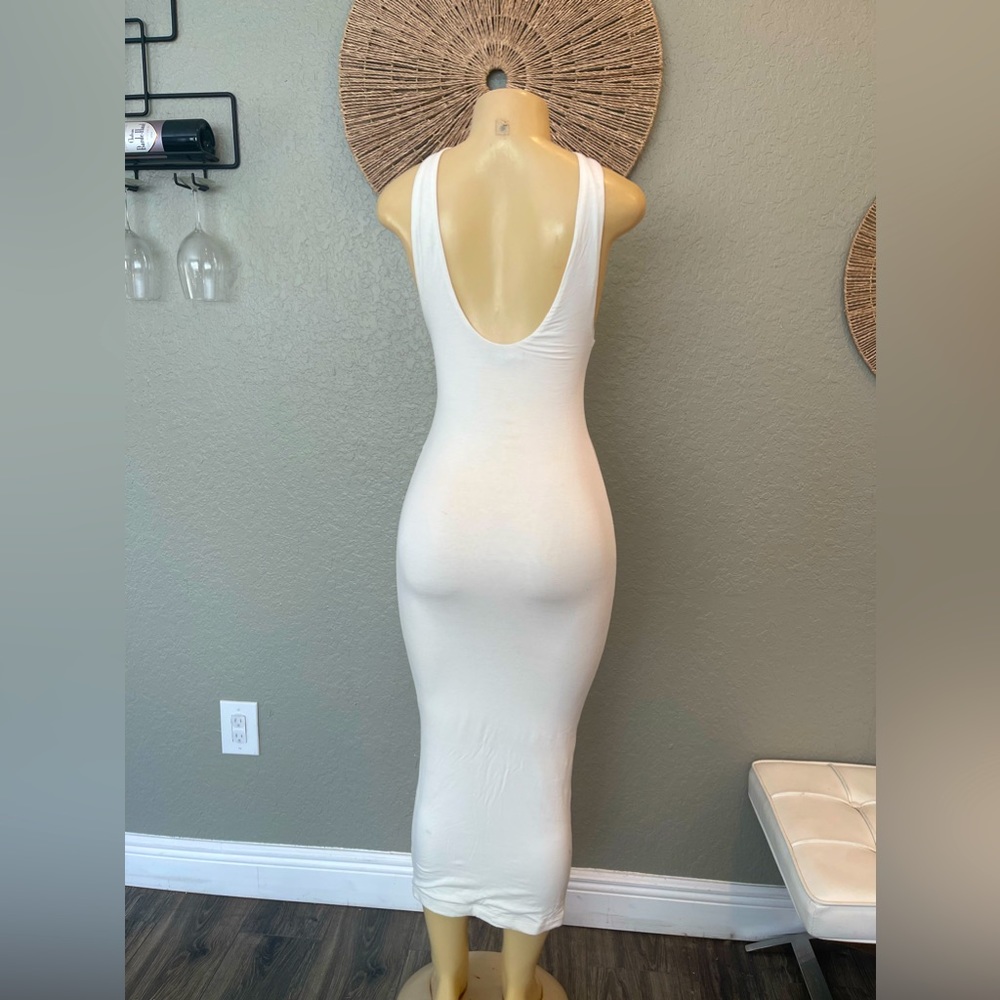 White Bodycon Maxi
